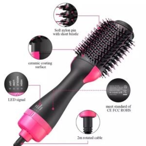3 in 1 Hot Hair Brush Straightener, Curler Volumizer